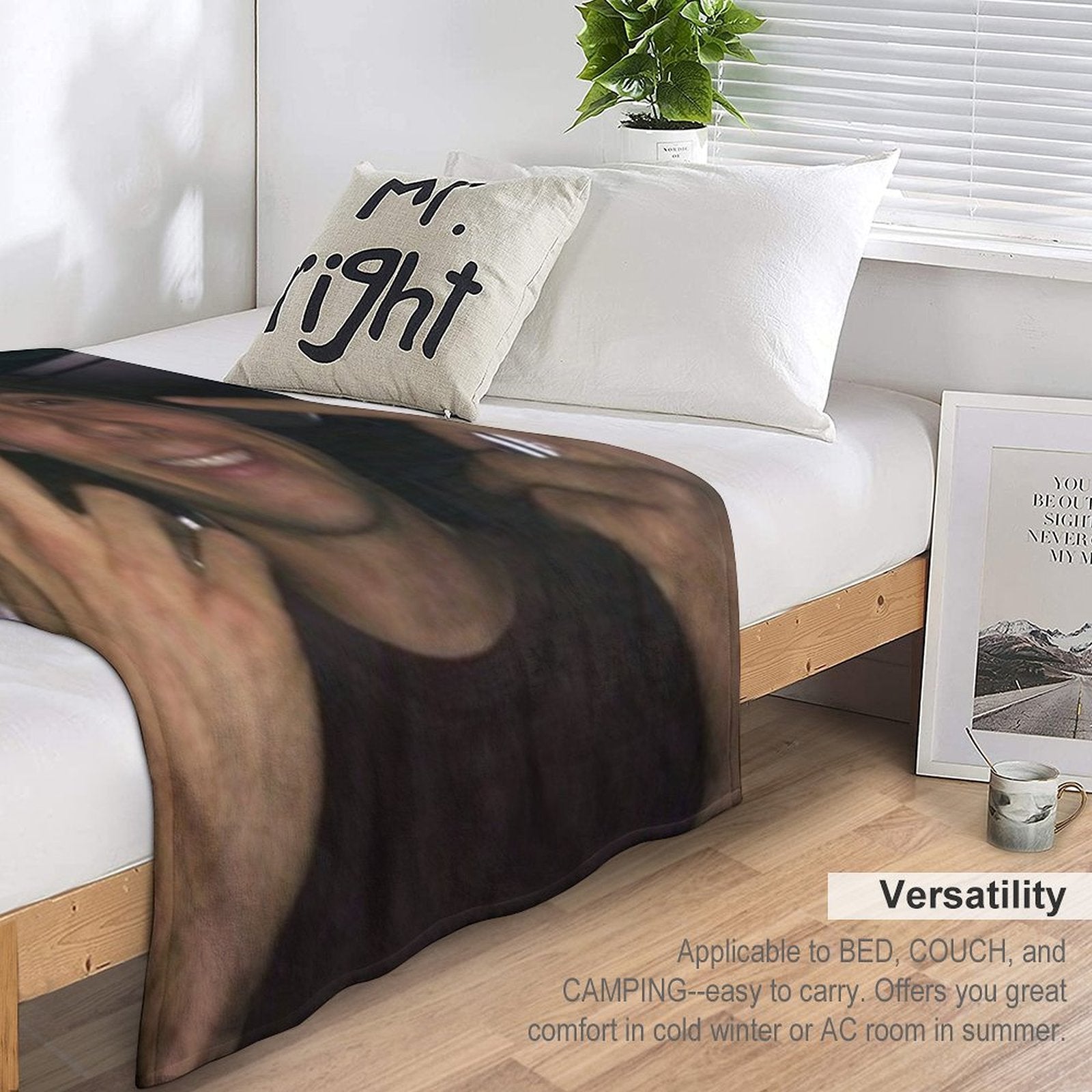 Dylan O’brien Middle Fingers Travel-friendly Throw Blanket