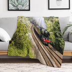 A3 Class 60103 Flying Scotsman Steam Locomotive Lightweight Throw Blanket