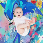 Soniccccc Eco-conscious Throw Blanket