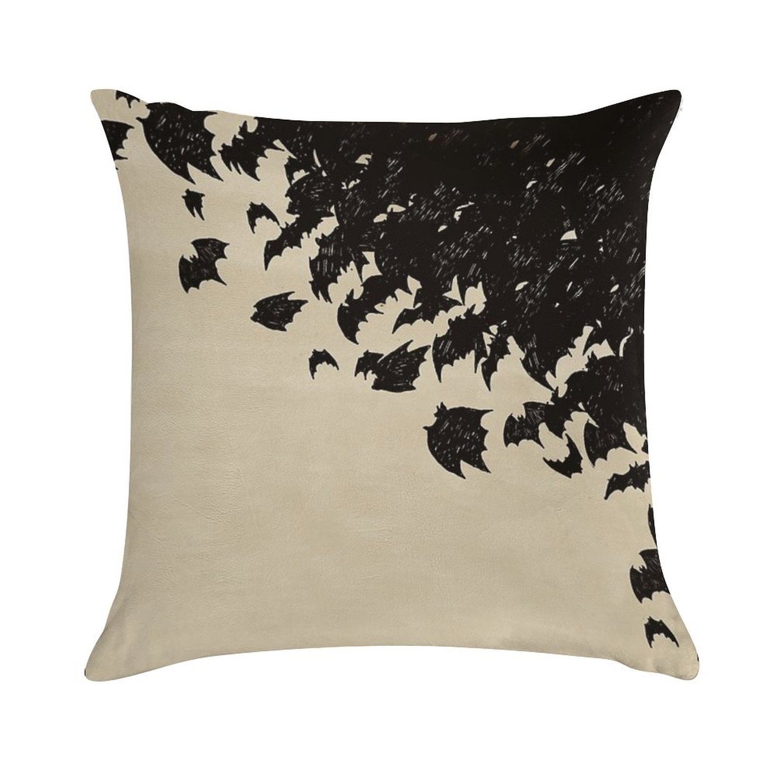 Bat Swarm Soft Bedroom Essential Throw Pillow