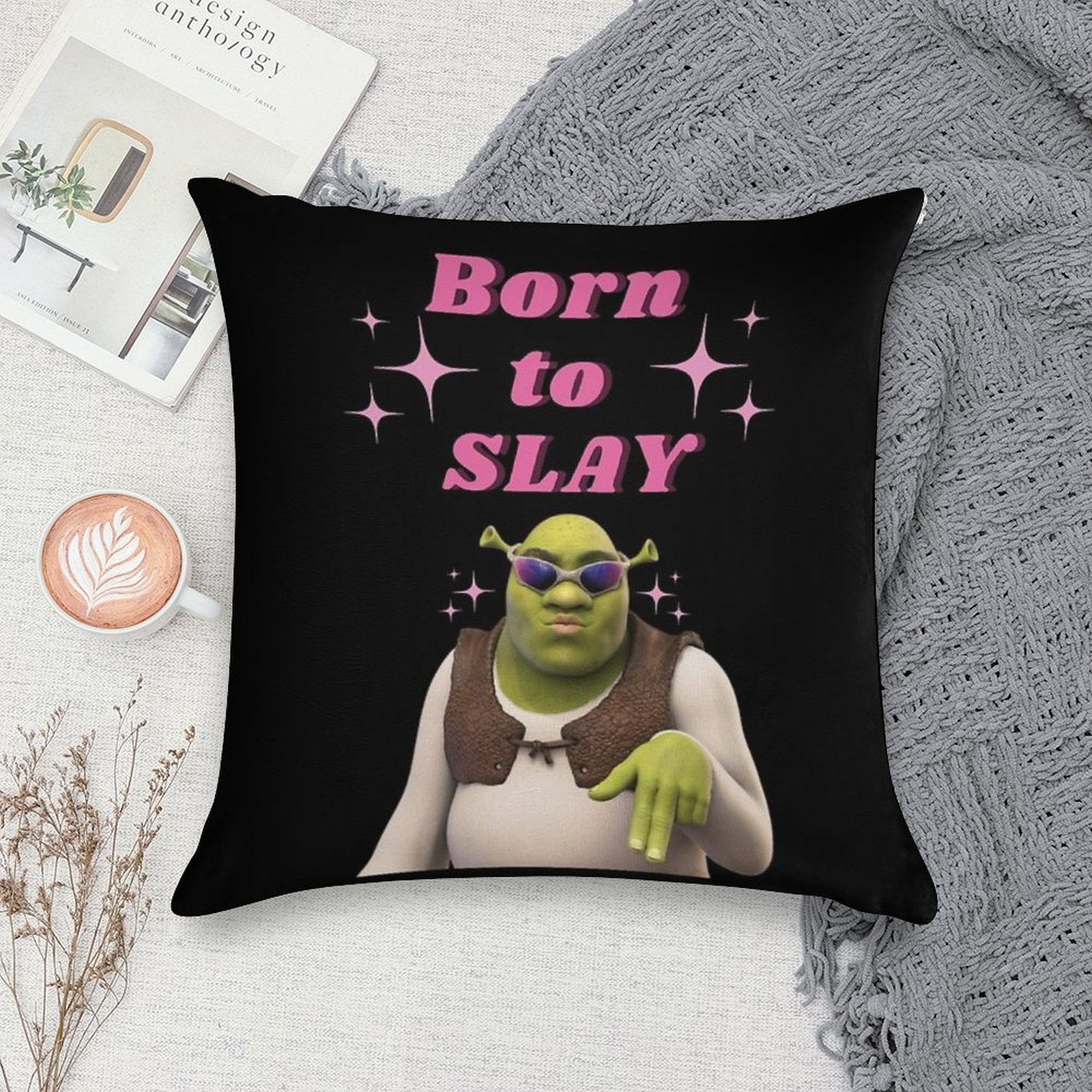 Born to Slay Soft Gift Ready Throw Pillow