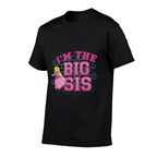 Super Mario Im The Big Sis Peach Pink Text Portrait Comfortable T-Shirt
