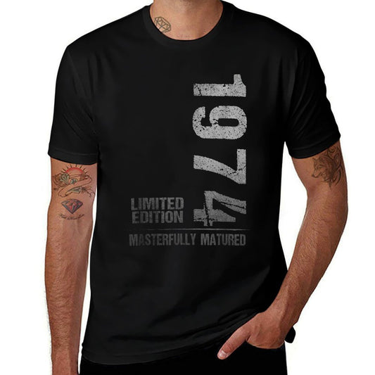 1974 Vintage Design Limited Edition 50th Birthday Gift  Rolled Sleeves T-Shirt