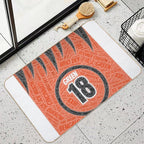 The Green Stipes  Dirt-Trapping Bath Mat