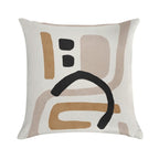 Abstract Shapes Art, Mid Century Modern Art Soft Anti-Pilling Throw Pillow