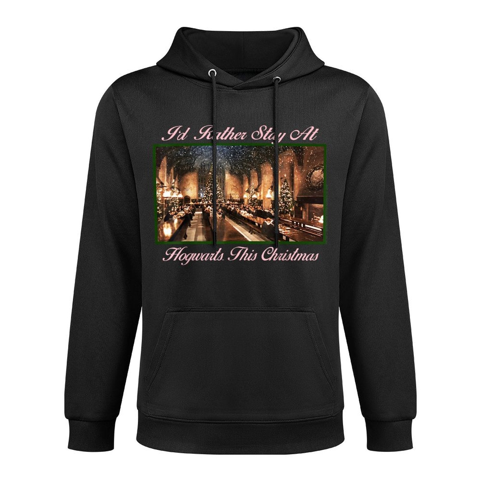 Harry Potter Id Rather Stay At Hogwarts This Christmas Unisex Design Hoodie