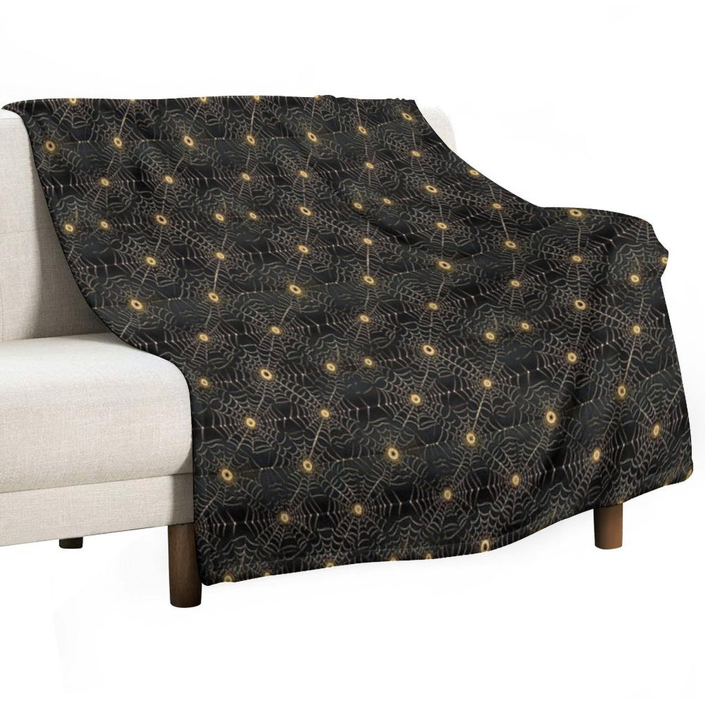 Pattern with A Modern Design Reminiscent of Spider Webs Lightweight Throw Blanket