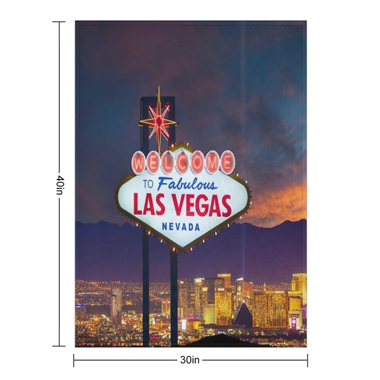 Las Vegas All-season Throw Blanket