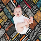 Afro Pattern Compact Throw Blanket