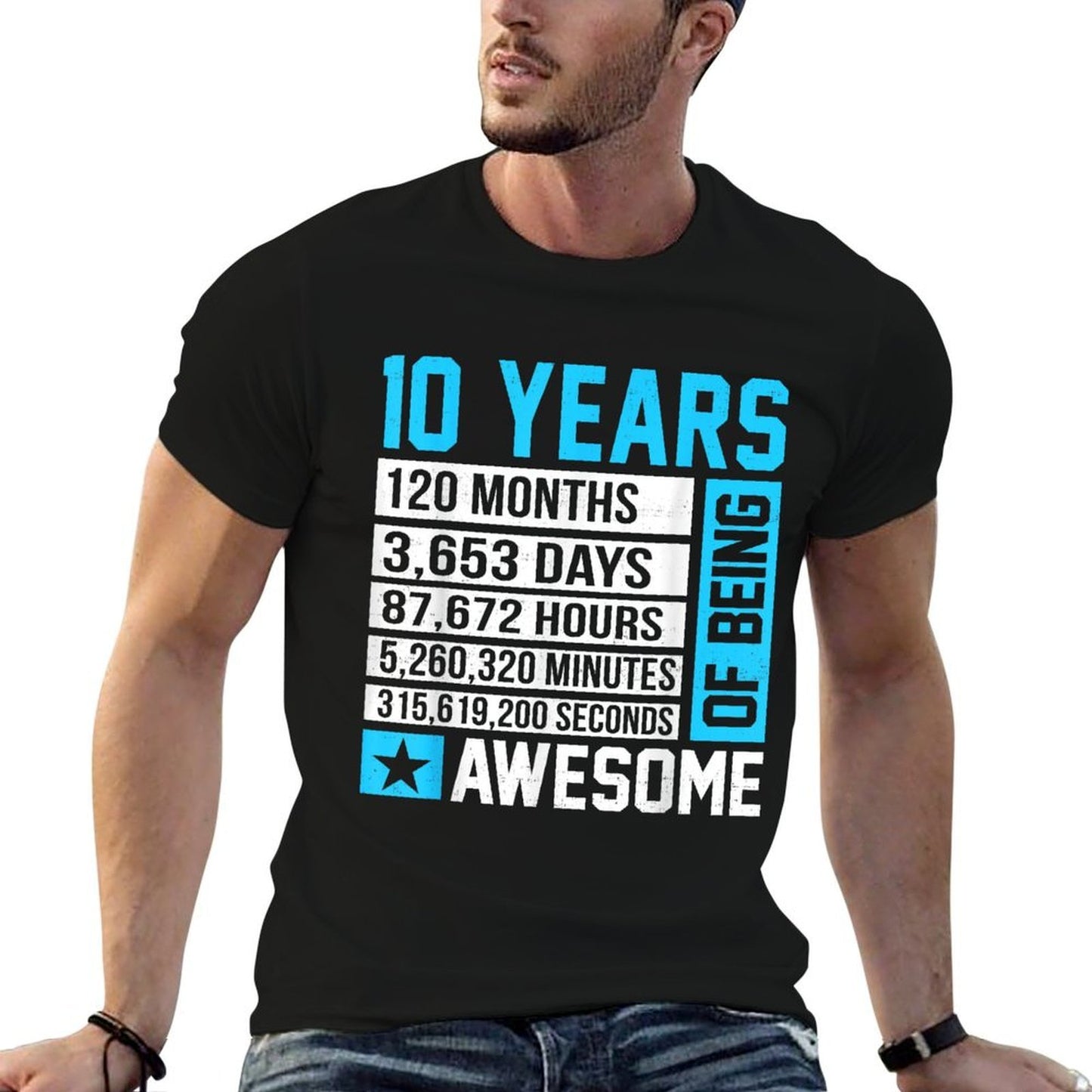 10th Birthday 10 Years of Being Awesome  Breathable T-Shirt