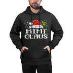 Mimi Claus Christmas Lights Pajama Family Matching Durable Construction Hoodie
