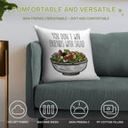 Simpsons Salad Soft Short Plush Fabric Throw Pillow