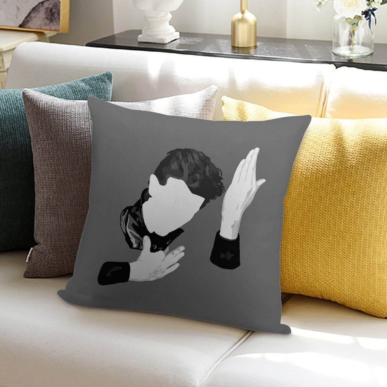 Herovid Soft Washable Throw Pillow