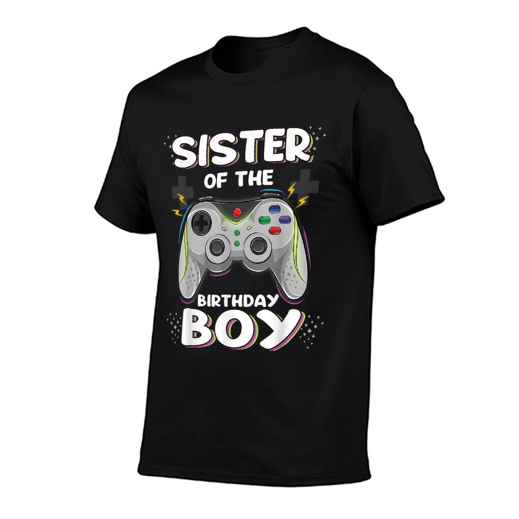 Sister of The Birthday Boy Video Gamer Birthday Party  Slim-fit Cut T-Shirt