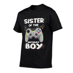 Sister of The Birthday Boy Video Gamer Birthday Party  Slim-fit Cut T-Shirt