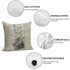 Alice In Wonderland - Let The Adventure Begin Soft Fade-Resistant Throw Pillow