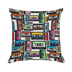 Cassette Vinyl Record Soft Durable Construction Throw Pillow