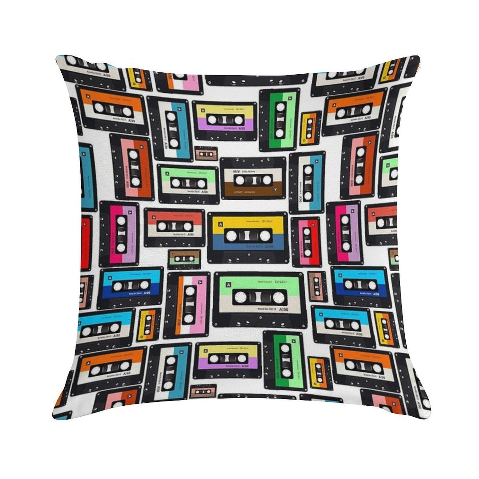 Cassette Vinyl Record Soft Durable Construction Throw Pillow