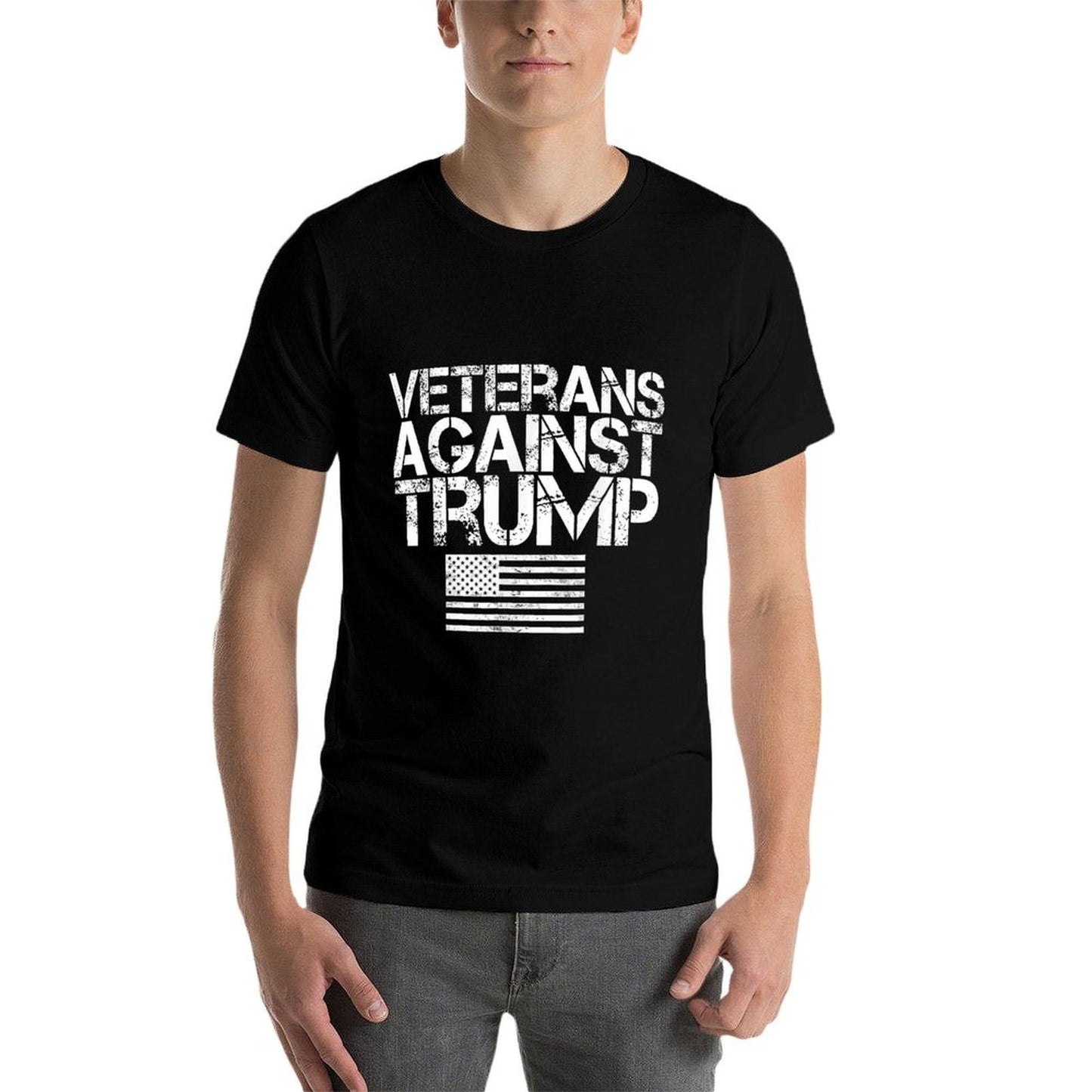 Veterans Against Trump Vintage Patriotic Protest  Breathable T-Shirt
