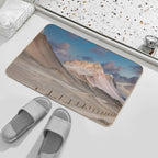 Rainbow Mountain (胭脂山),  Qinghai, China  Fade-Resistant Bath Mat