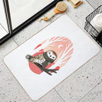 Winter Owl  Easy Maintenance Bath Mat