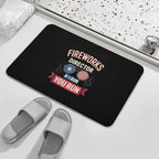 4th Of July Fireworks Director I Run You Run  Anti-Trip Bath Mat