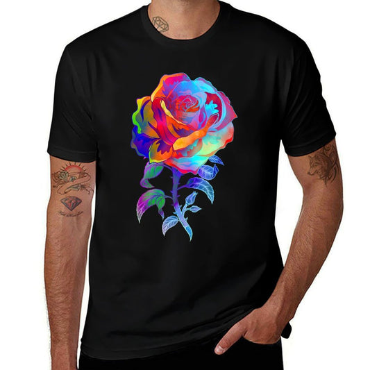 Water Color Art Rose - Garden Gardener Botanist Flowers Rose Comfortable T-Shirt
