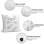 Heartland Script Soft Anti-Pilling Throw Pillow