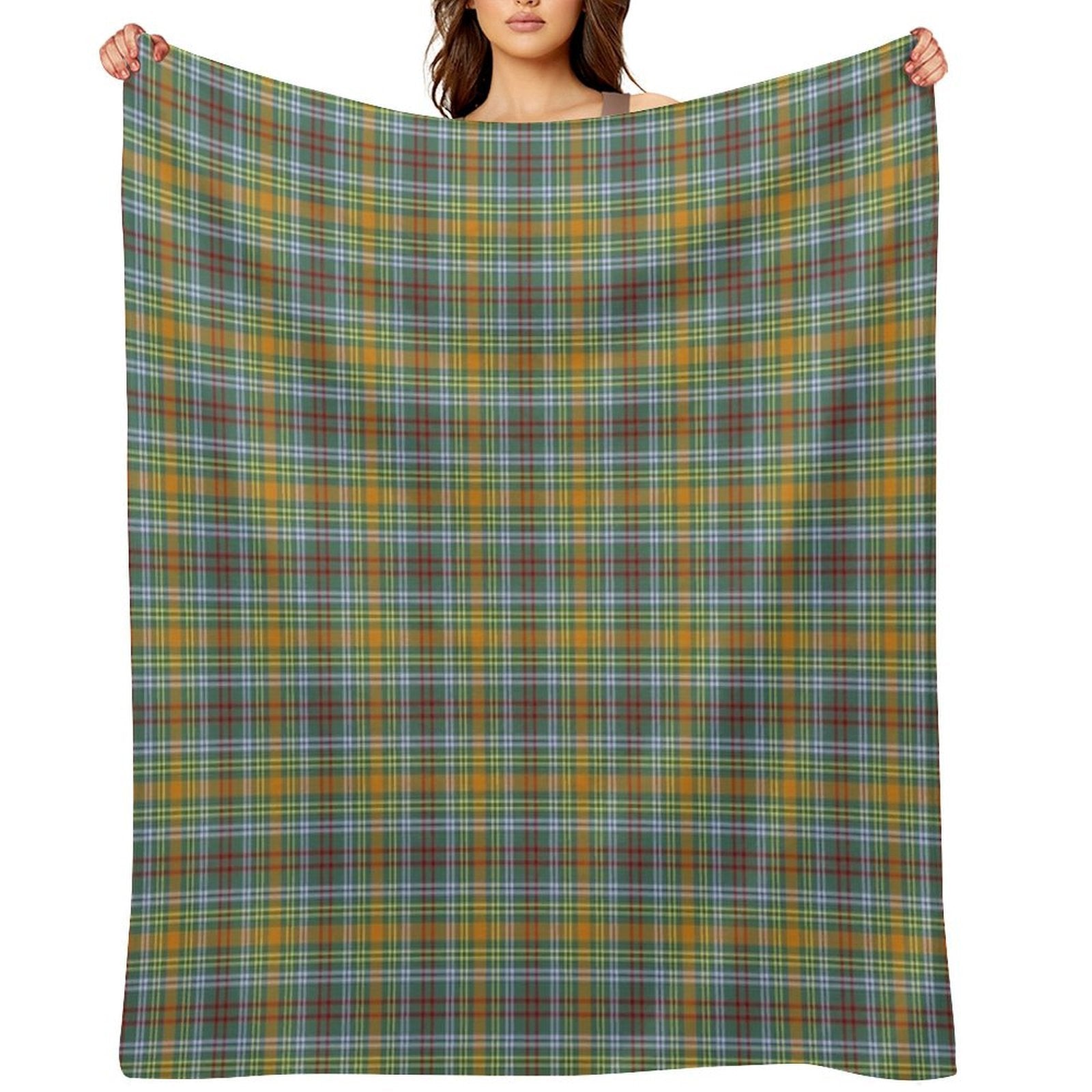 O'Brien Tartan Pattern Colorful Irish Plaid Durable Throw Blanket