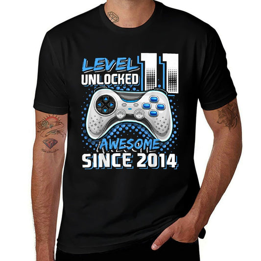 11th Birthday Boy Level 11 Gamer 11 Year Video Game Party  Versatile T-Shirt