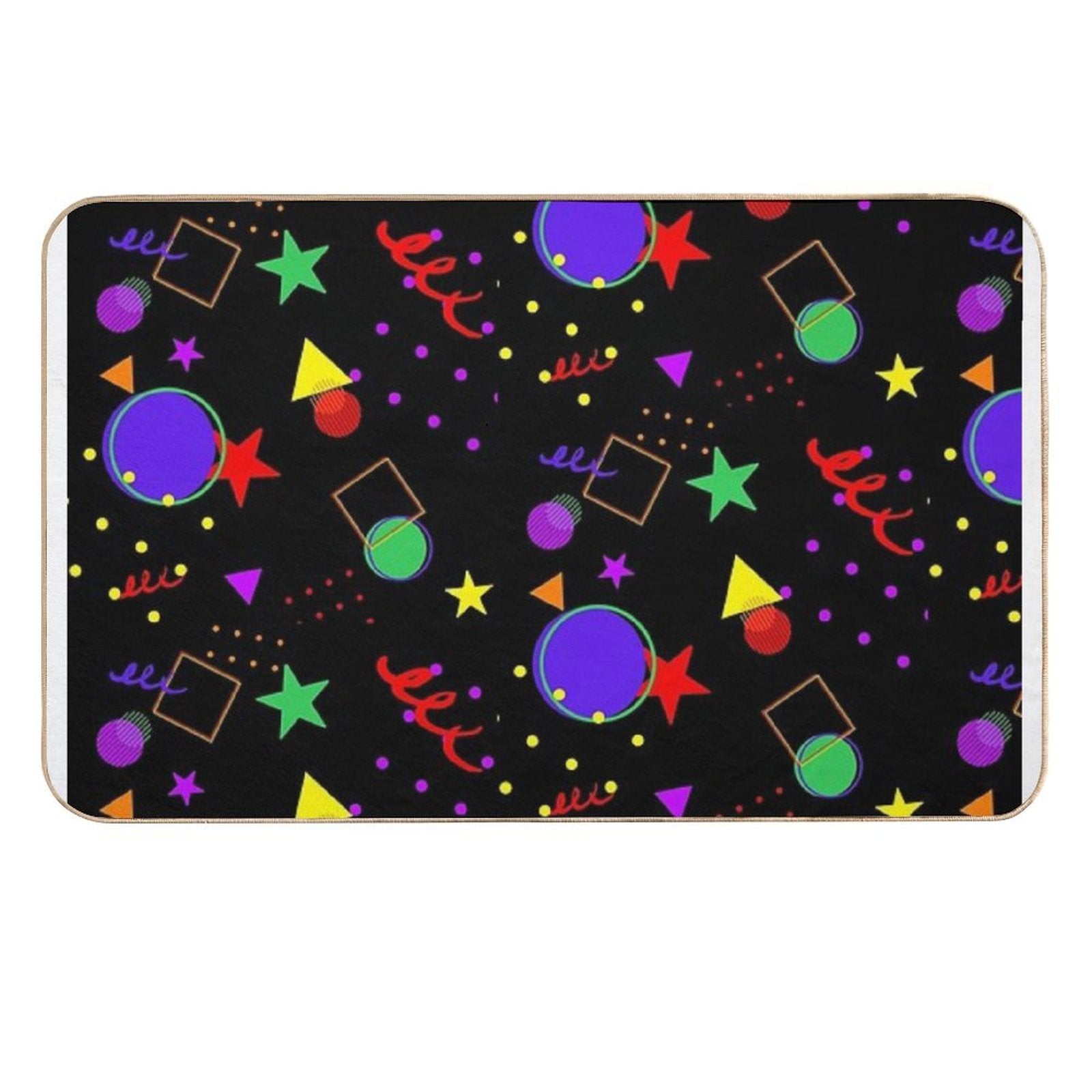 Rainbow Arcade Carpet  Rapid-Drying Bath Mat