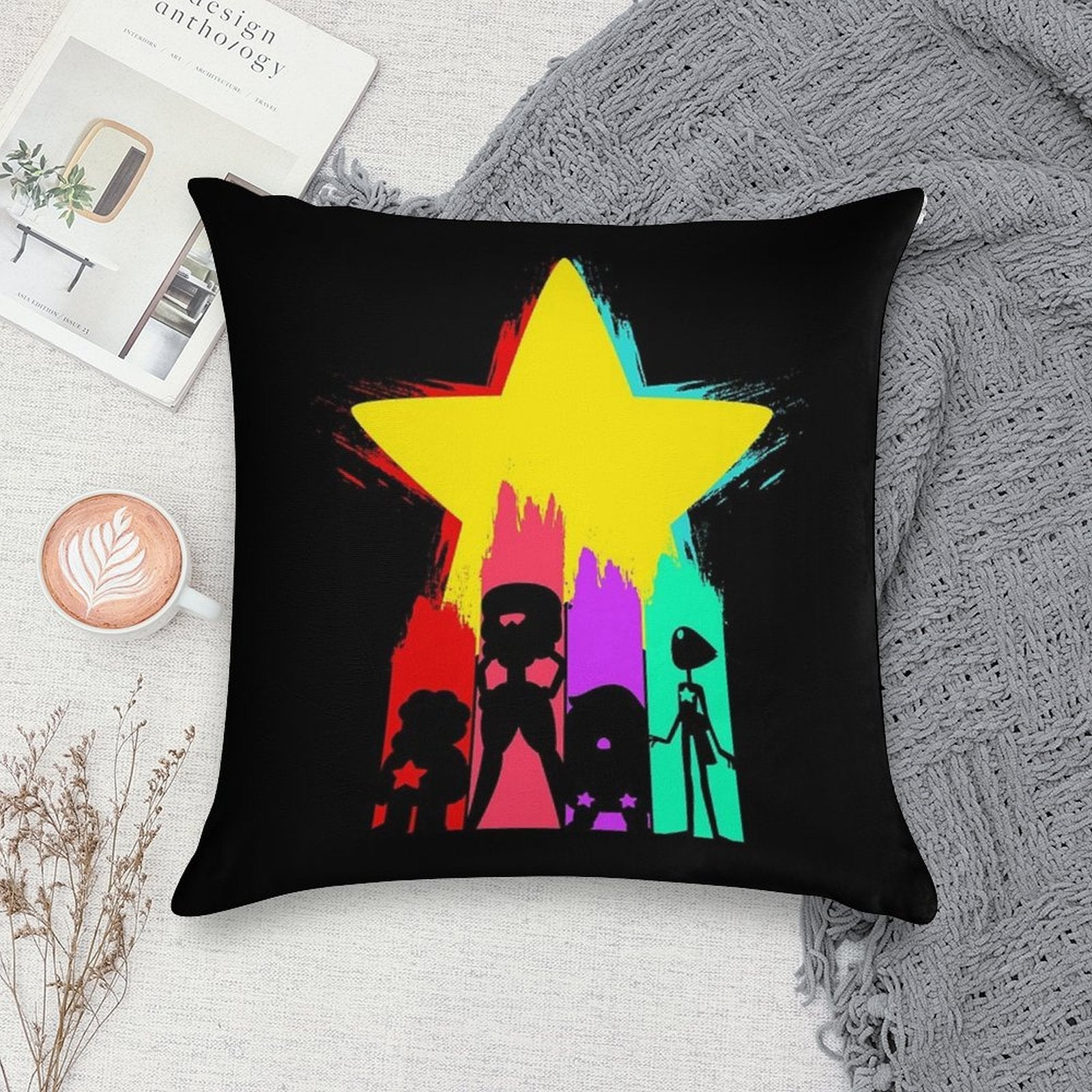 Steven Star Soft Ultra-Soft Texture Throw Pillow