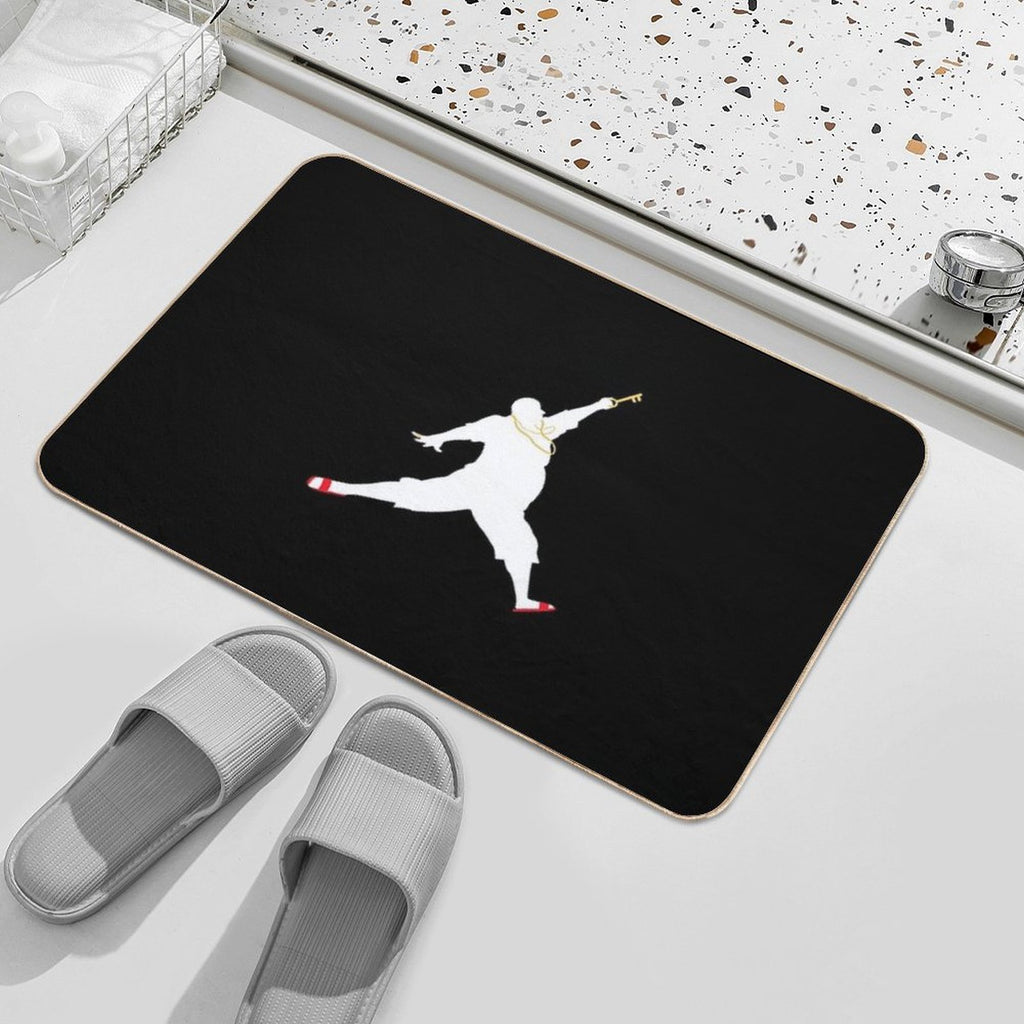 Dance Fat Black  Anti-Trip Bath Mat
