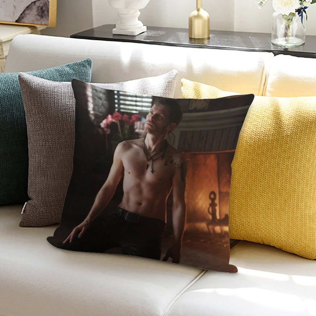 Klaus Mikaelson Soft Luxury Feel Throw Pillow
