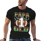 Papa Of The 1 Year Old Football 1St Year Down Birthday Comfortable T-Shirt