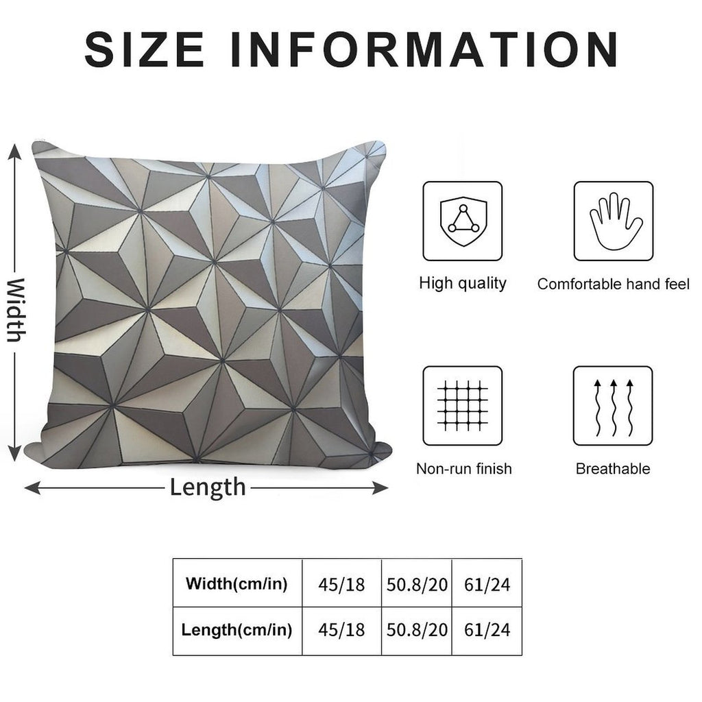 Spaceship Earth Up Close Soft Ultra-Soft Texture Throw Pillow