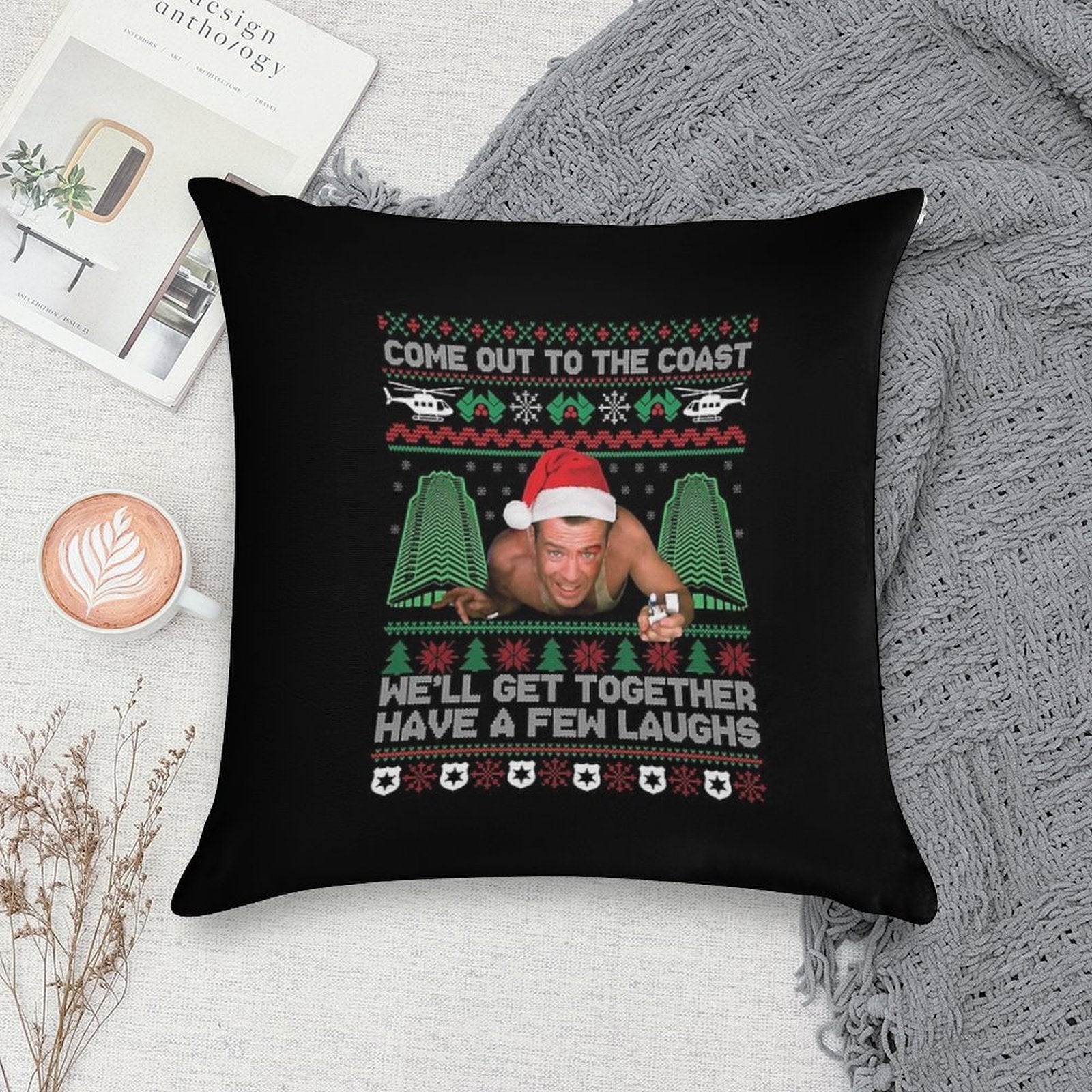 Come Out To The Coast We'll Get Together Have A Few Laughs Soft Ultra-Soft Texture Throw Pillow