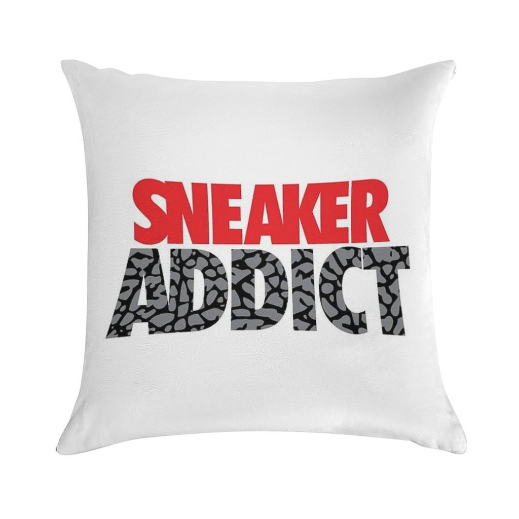 Sneaker Addict Cement Soft Bedroom Essential Throw Pillow