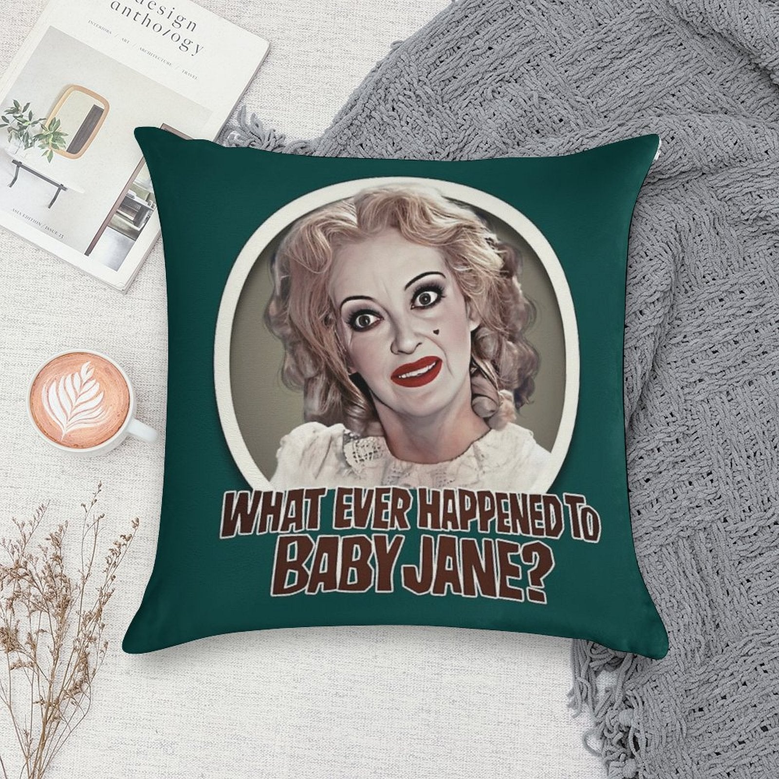 What Ever Happened To Baby Jane Soft Home Decor Throw Pillow