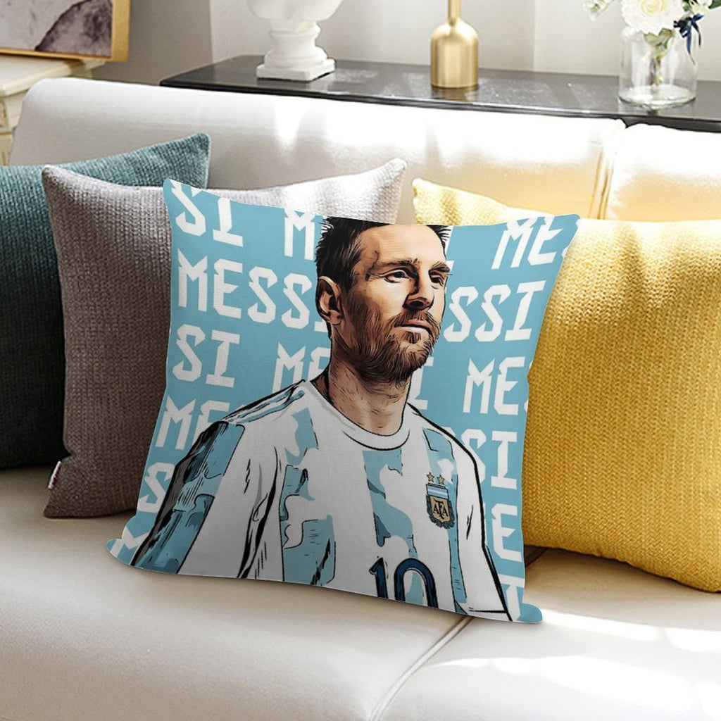 Lionel Messi Soft Gift Ready Throw Pillow