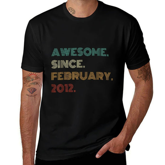 13 Years Old Awesome Since February 2012 13th Birthday  Breathable T-Shirt
