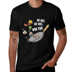 We Will Wok You Funny Saying Food Humor Chef Chinese Cooking  Stretchy T-Shirt