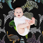 Pleco Collage Dark Shrink-resistant Throw Blanket