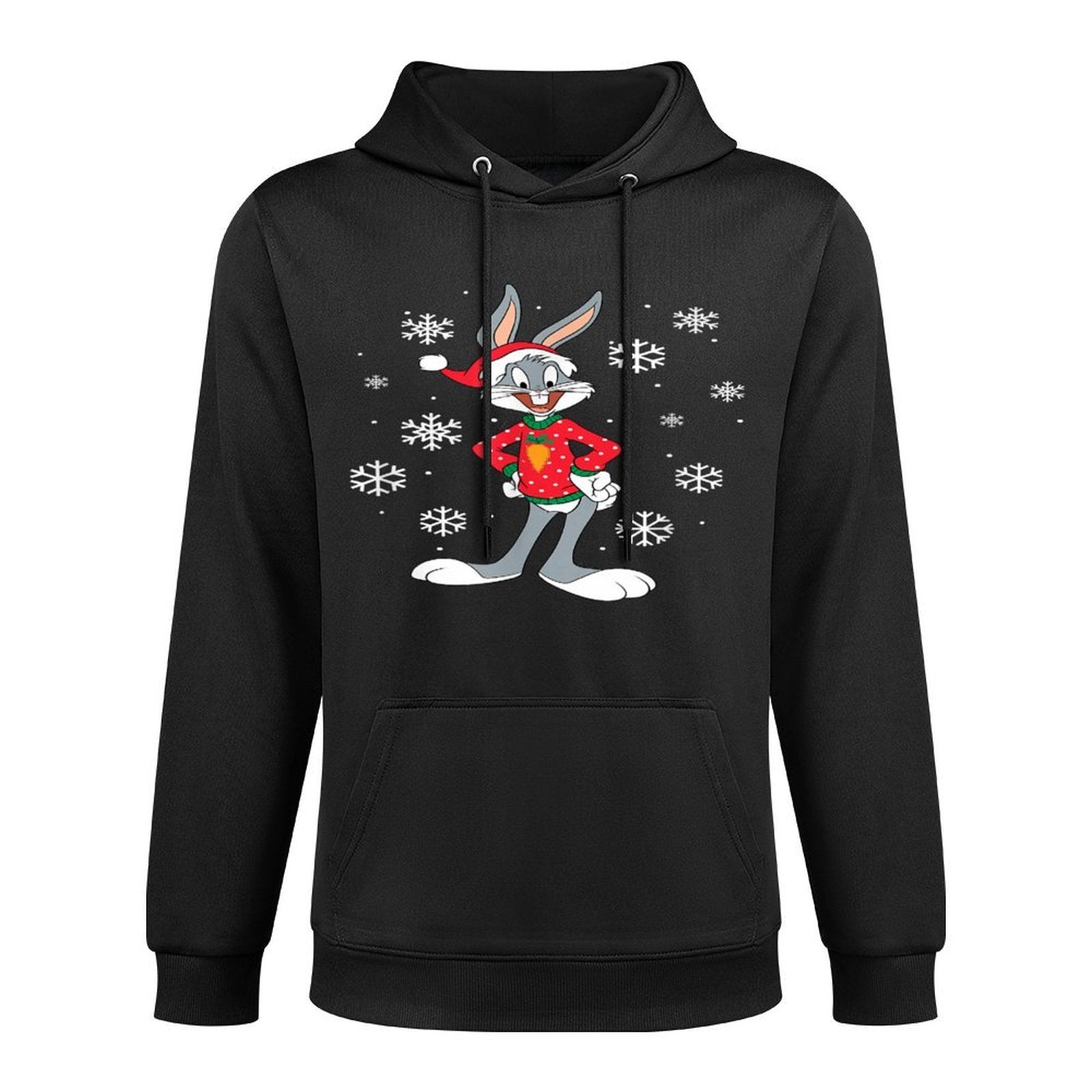 Looney Tunes Bugs Bunny Wearing An Ugly Christmas Sweater Pilling-Resistant Hoodie