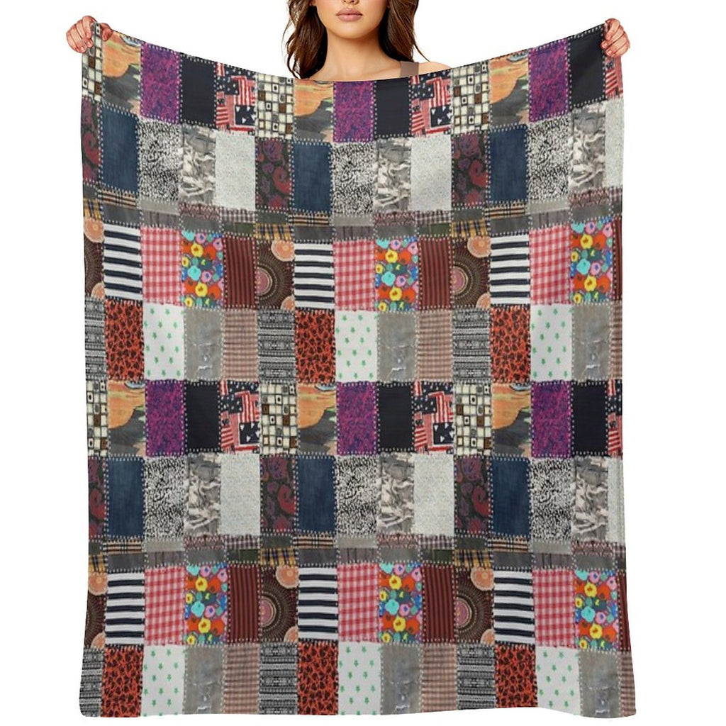 Patchwork Fabrics Premium Throw Blanket