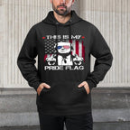 This Is My Pride USA American 4th Of July On Back Shape Retention Hoodie