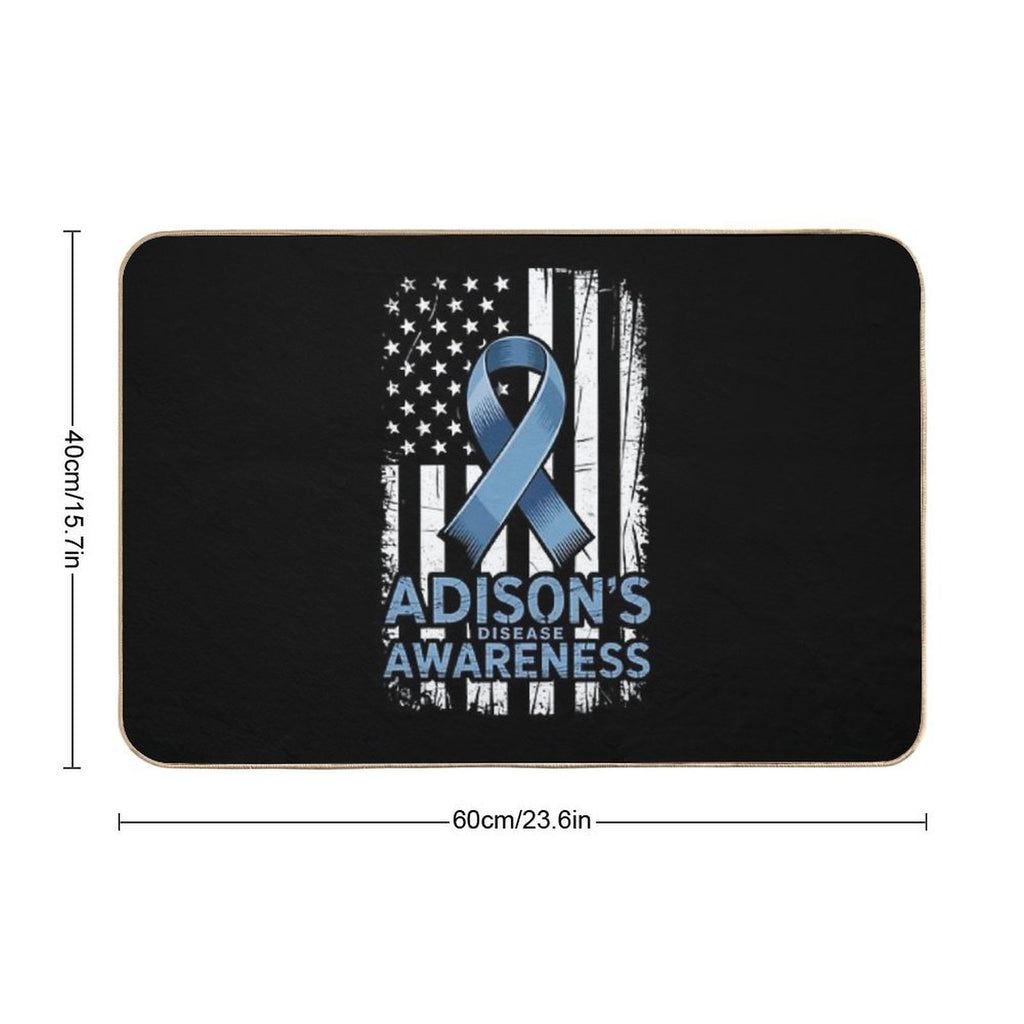 Addison's Disease Survivor Primary Adrenal Insufficiency Durable Bath Mat