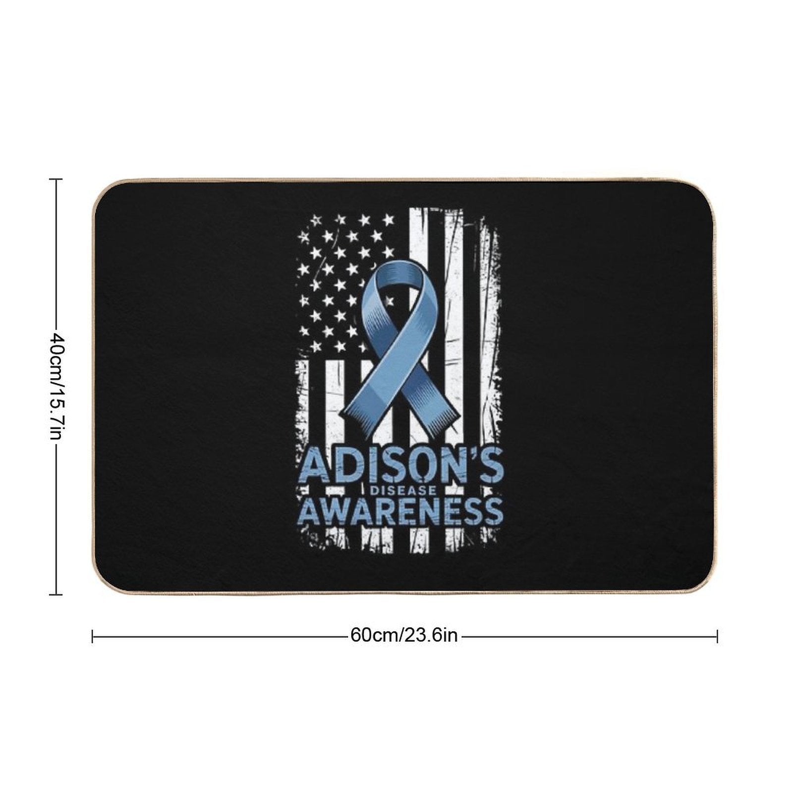 Addison's Disease Survivor Primary Adrenal Insufficiency Durable Bath Mat