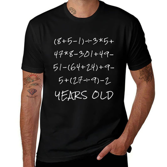 10th Birthday Math Problem Algebra Equation 10 Years Old  Polyester Blend T-Shirt