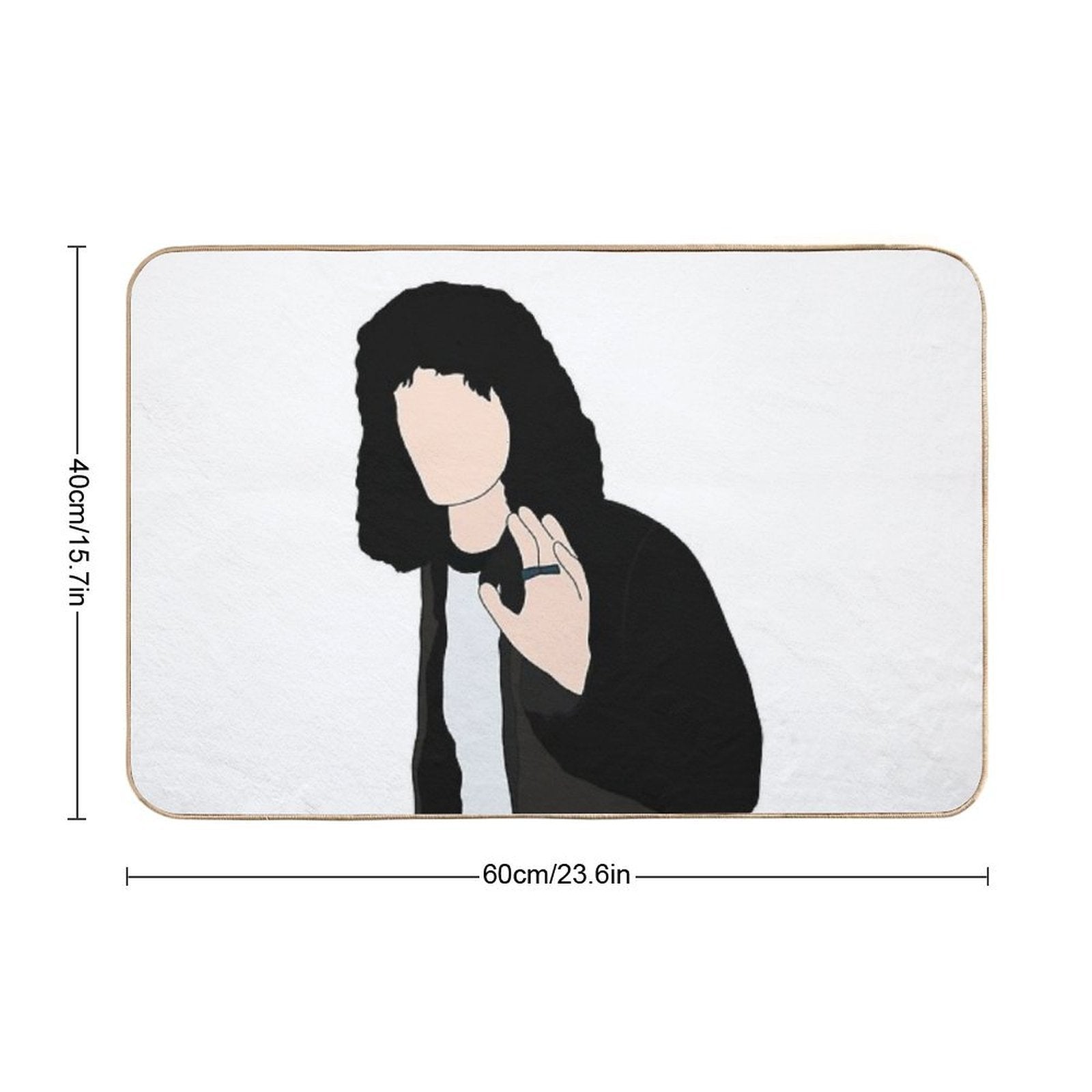 Stranger Things  Eddie Munson The Freak  Versatile Bath Mat